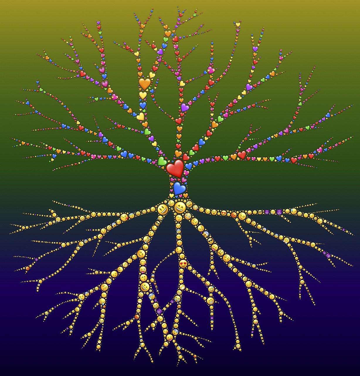 An image of a tree and roots